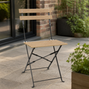 Commercial Wood Effect Folding Chairs 2 Pack