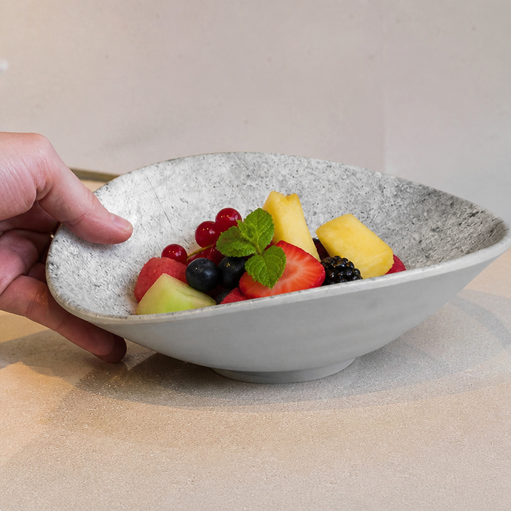 Commercial Melamine Bowl 180ml Curved Serving Dish