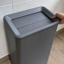 Commercial 60/80L Slim Bin Lid Grey with Hinged Access