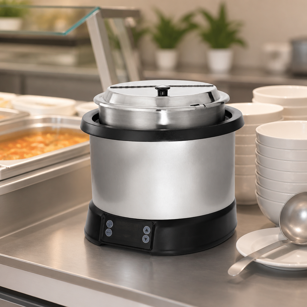 Commercial Induction Soup Kettle 8 Qt Heat and Hold Capacity