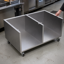 Stainless Steel Commercial Stand with Castors for 1200mm Countertop