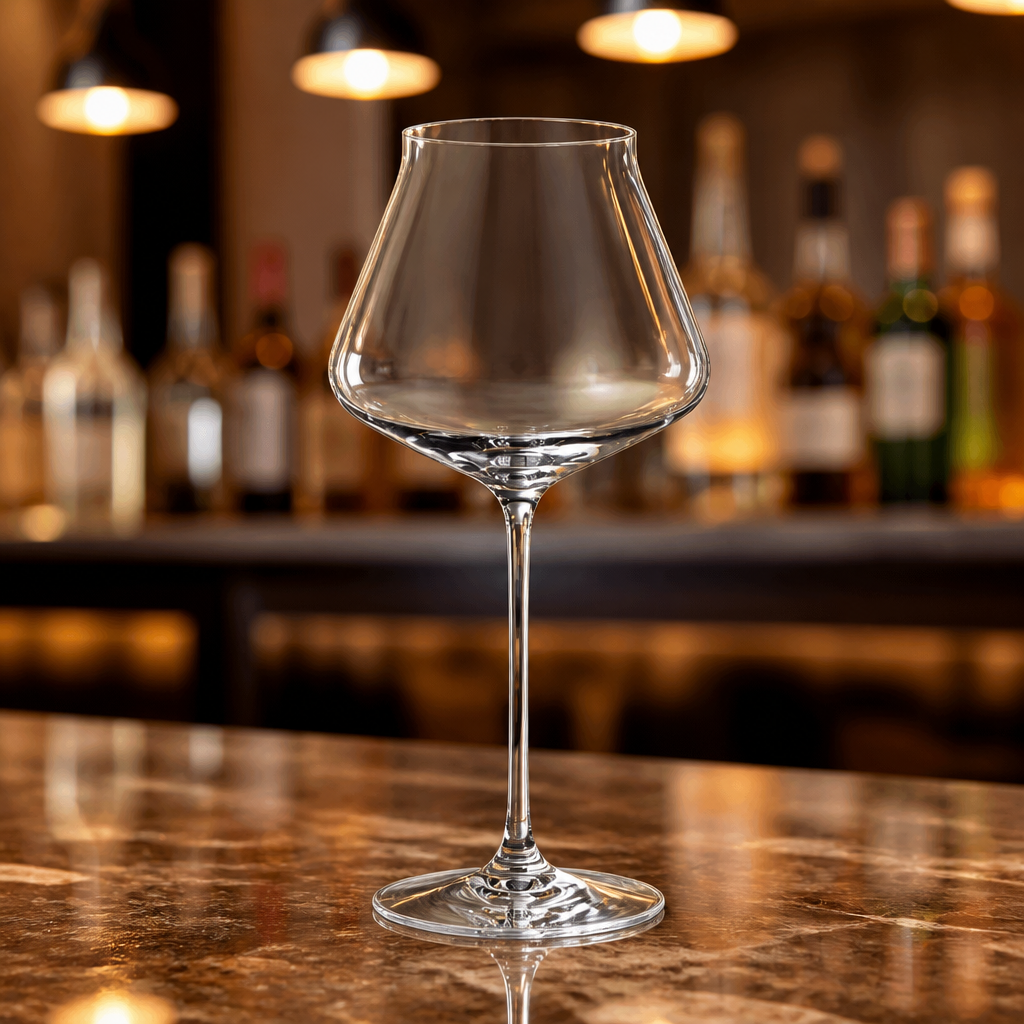 24 pack of 550ml commercial stemmed wine glasses