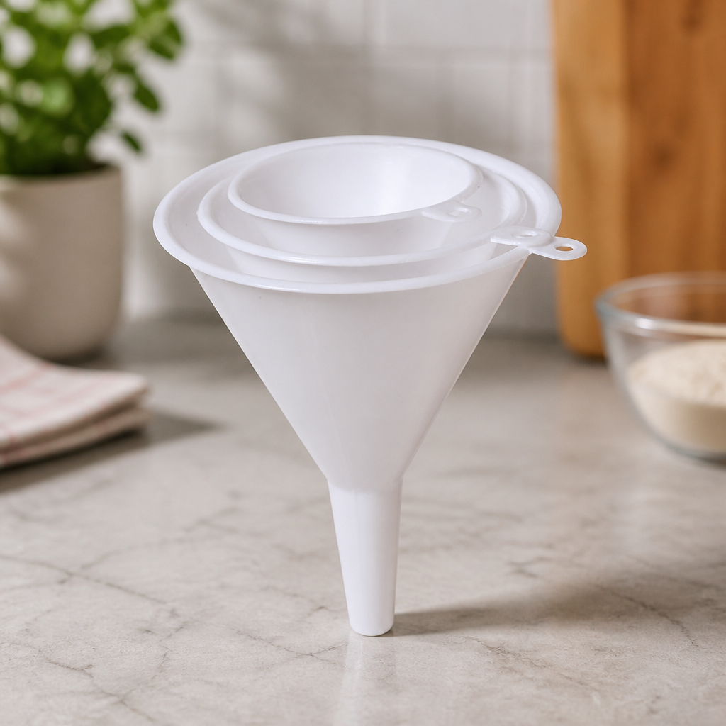 Commercial Kitchen Funnel Set 3 Pack 65mm 80mm 100mm