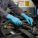 Premium Powder-Free Blue Nitrile Disposable Gloves - Box of 100 for Food Contact, Latex-Free with Textured Grip