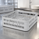 Commercial Glasswasher Basket 350mm Open Polypropylene Grey