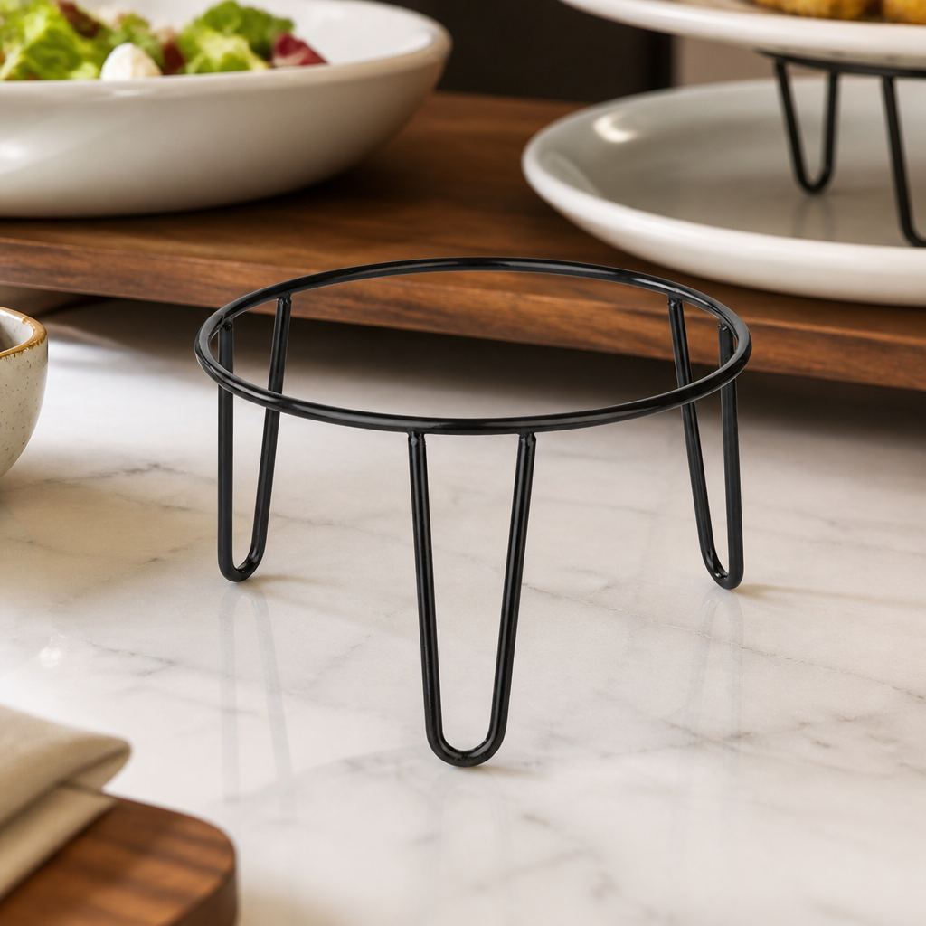 Commercial Display Stand Non-Slip Round Riser 210mm