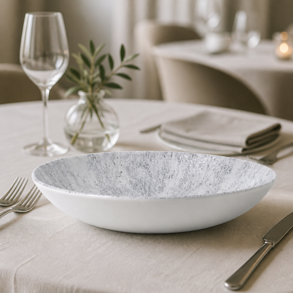 Commercial Coupe Bowls Pearl Grey 248mm 12 Pack 1.136Ltr