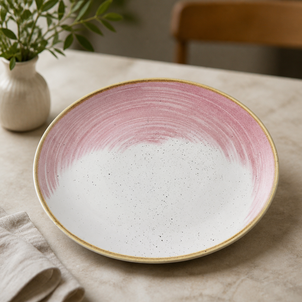 Commercial Coupe Plates Petal Pink 260mm - 12 Pack