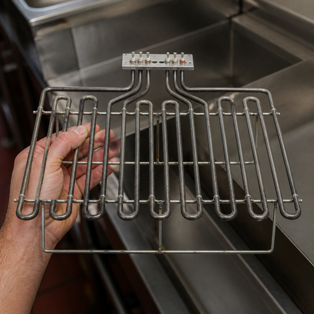 8kW replacement element for commercial electric chargrill