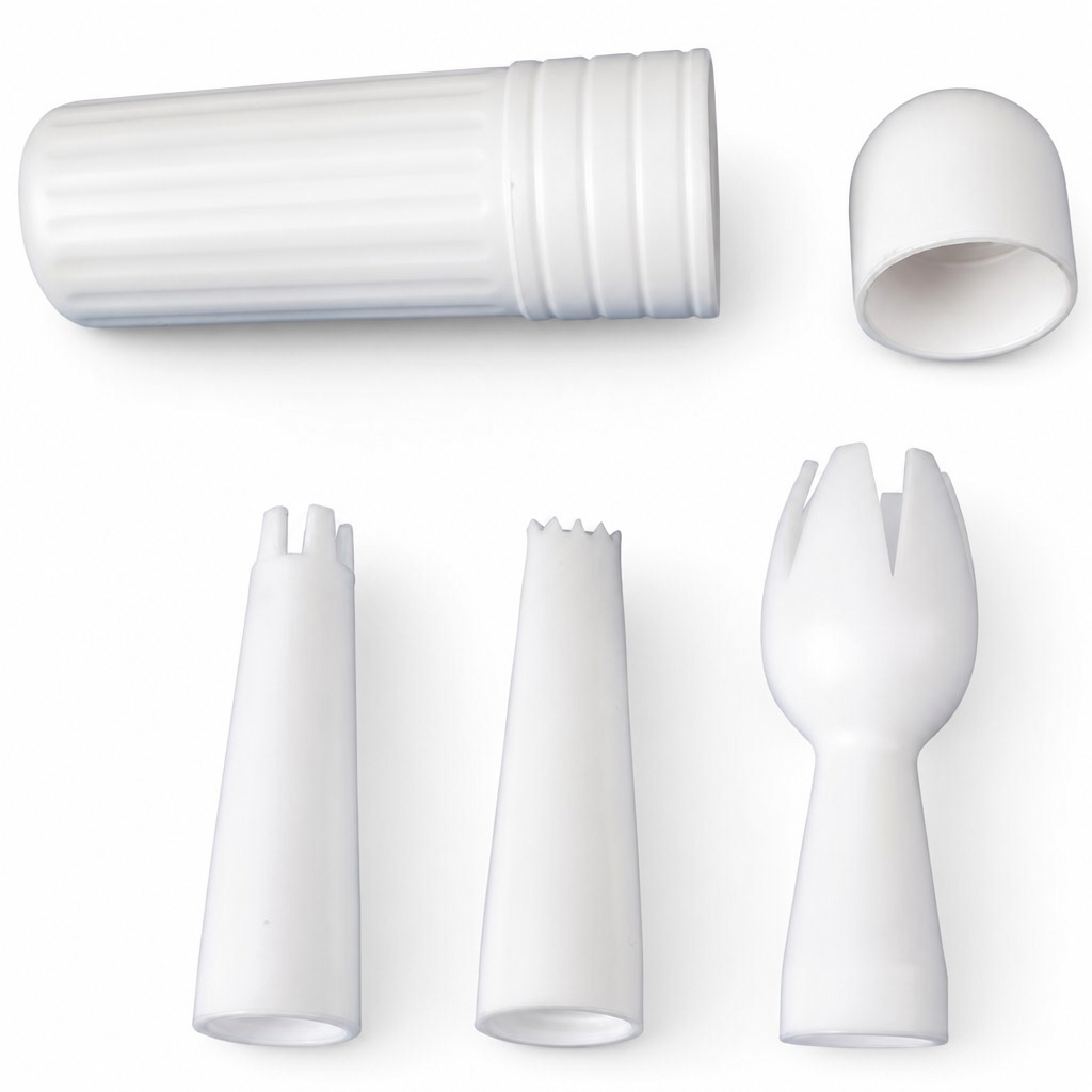 Cream Dispenser Spare Nozzles and Rubber Set for Catering