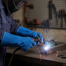 Premium 14-Inch Leather Welding Gauntlets with Cotton Lining for Maximum Protection and Comfort in Metal Handling