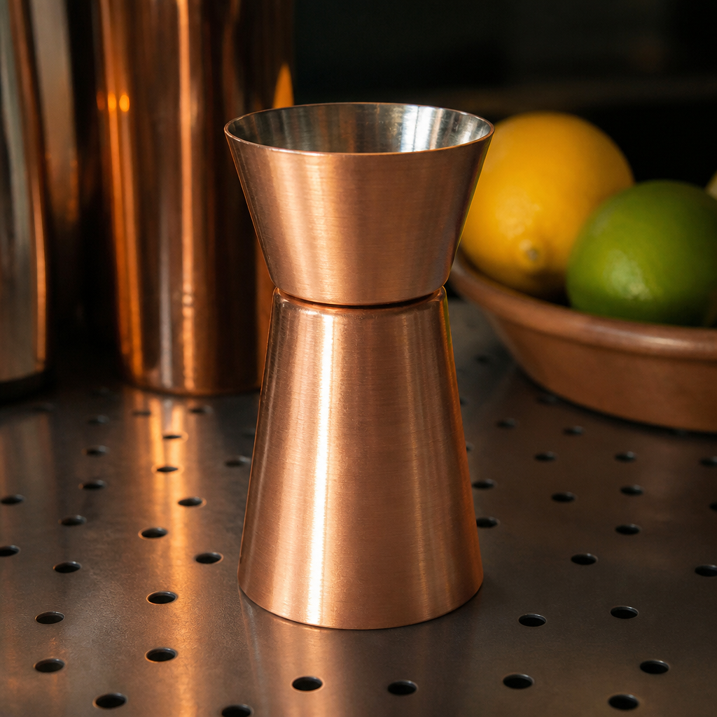 Commercial Copper Plated Jigger 25ml/50ml Thimble Measure