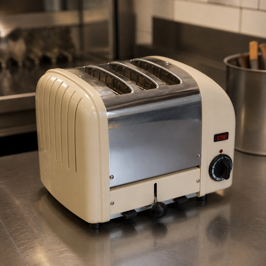 Commercial 3 Slice Toaster with extra wide slots for breads