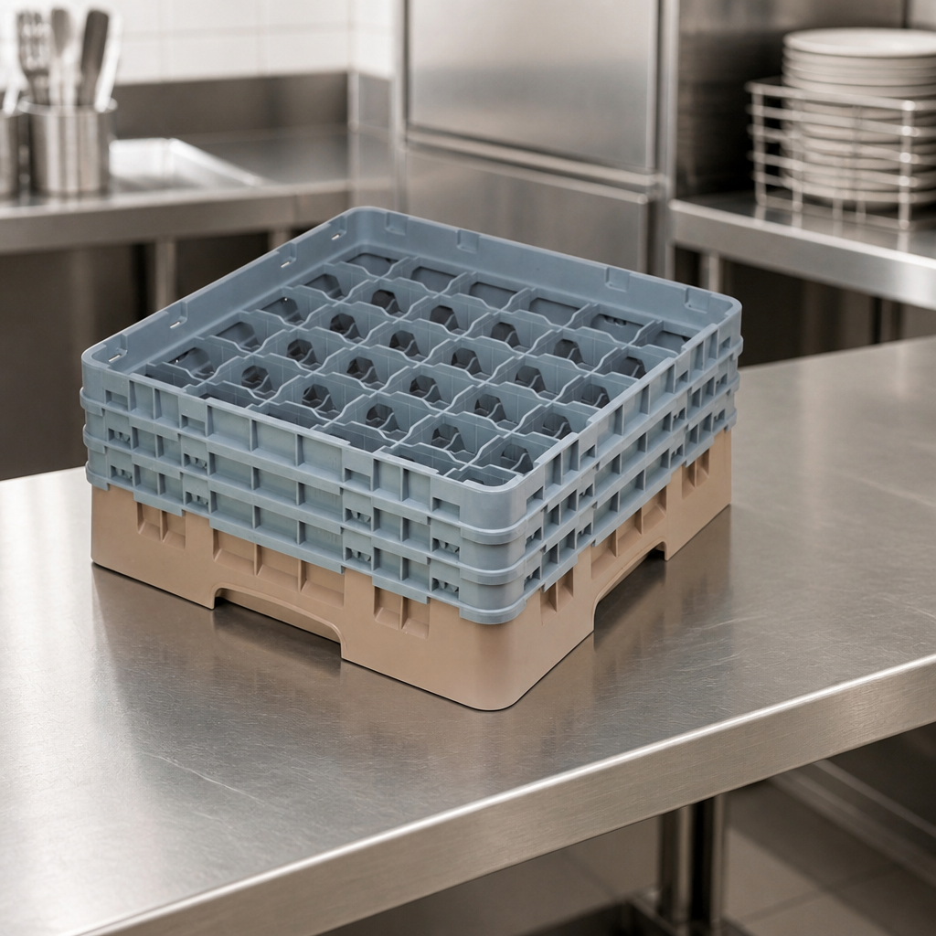 Commercial Warewasher Basket 36 Compartments Max Height 174mm