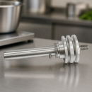Commercial Glasswasher Shaft Assembly 160mm Height Aluminium