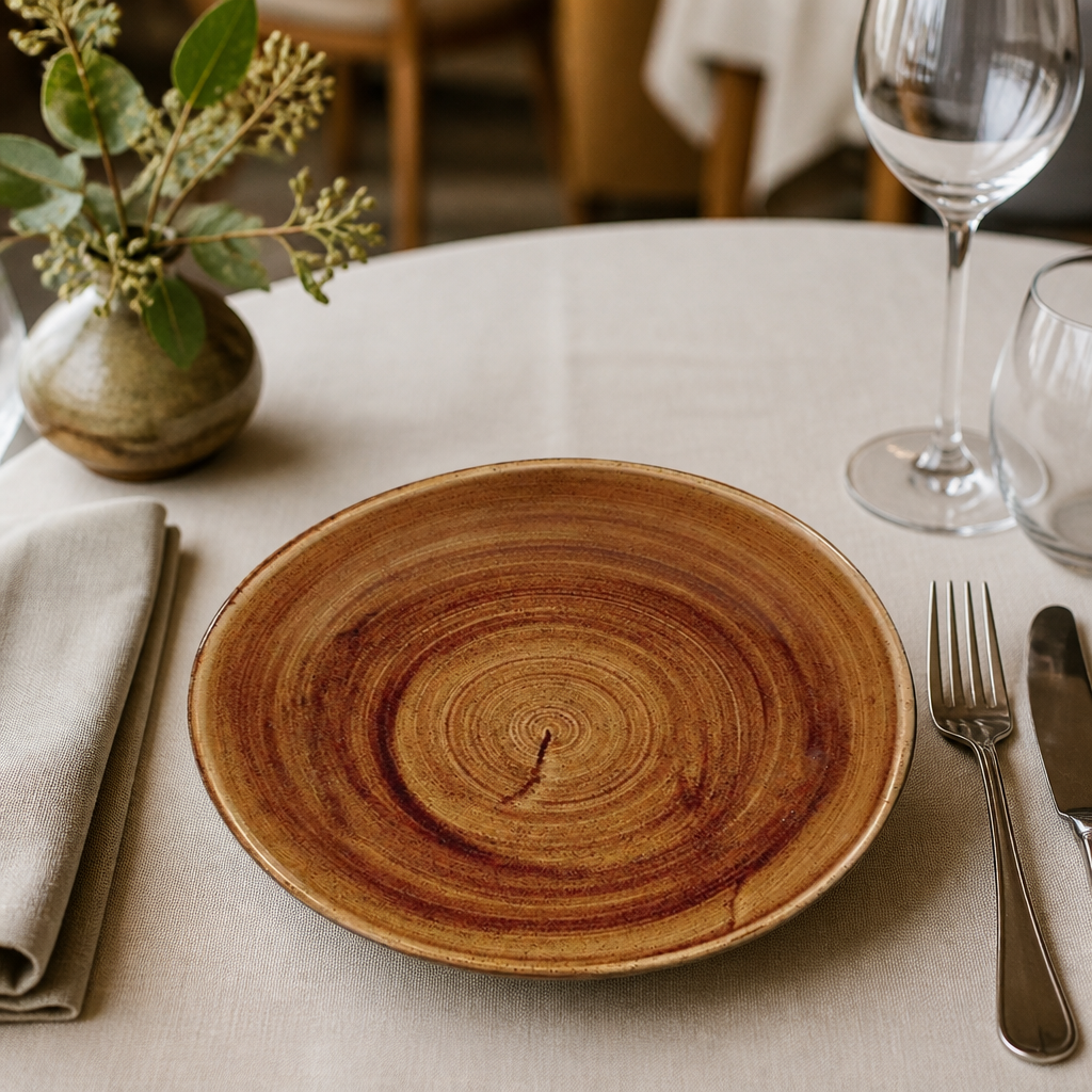 Commercial Organic Round Bowl 38oz Rustic Copper Finish