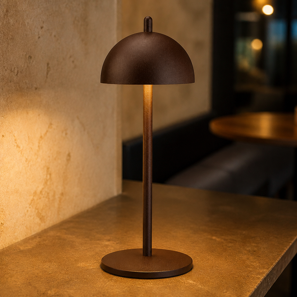Cordless Table Lamp 300mm Aluminium Alloy USB Charging Base