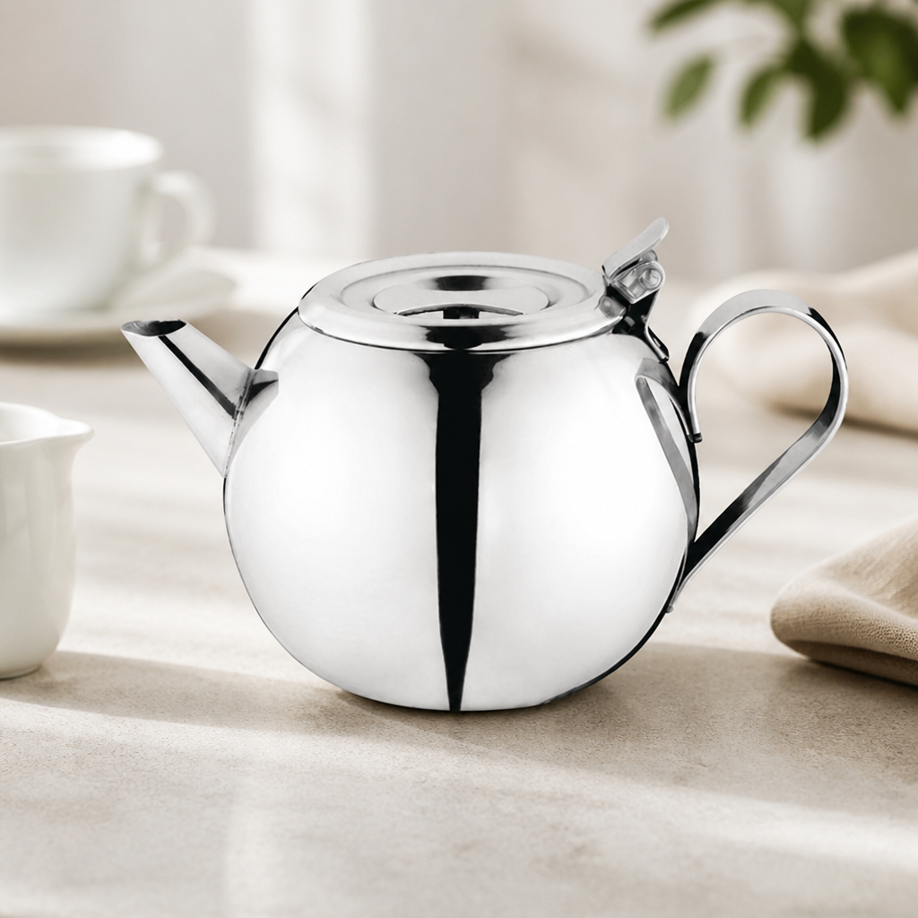 500ml Stainless Steel Commercial Stacking Teapot for Cafes