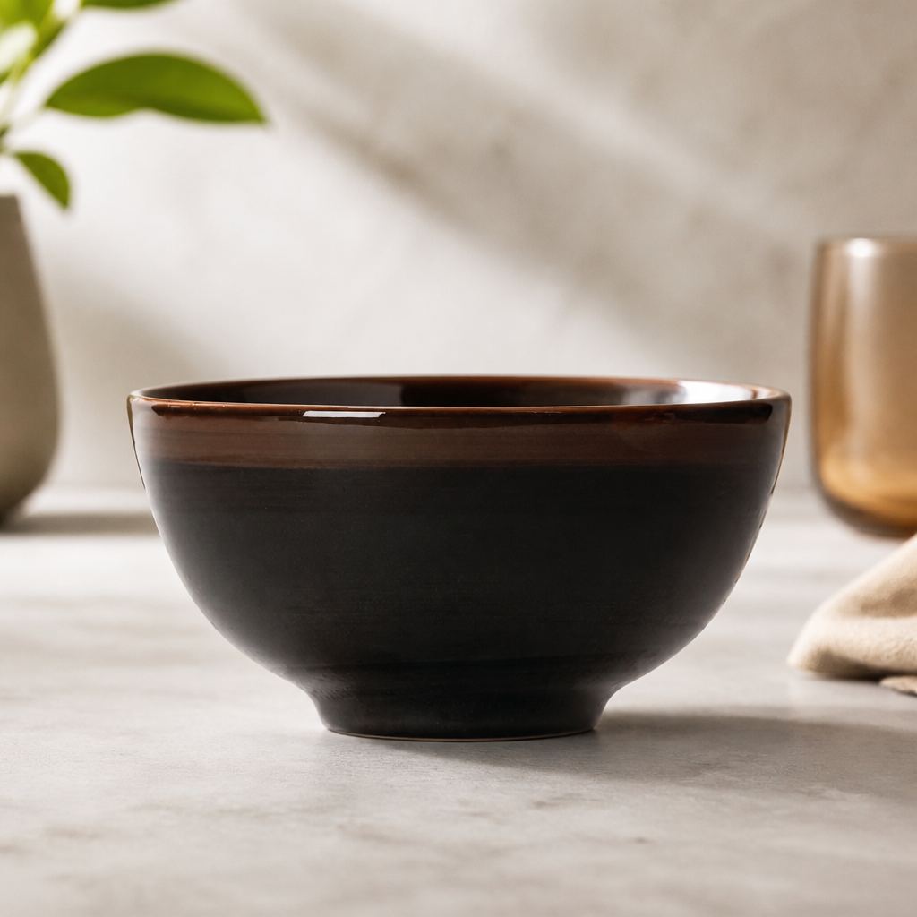 Commercial Bowls 112mm Dark Glaze 12 Pack Catering Dish