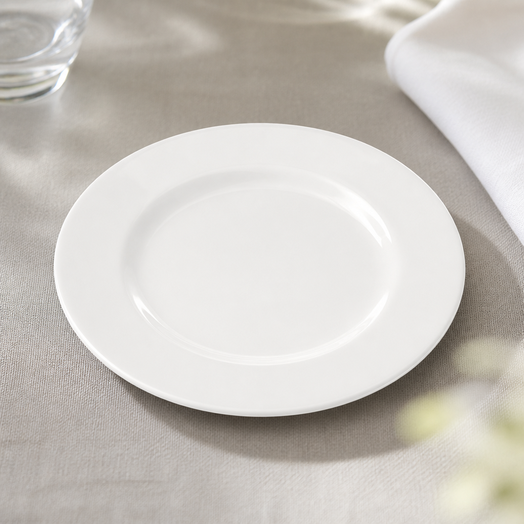 Classic whiteware plates 230mm 24 pack for catering kitchens