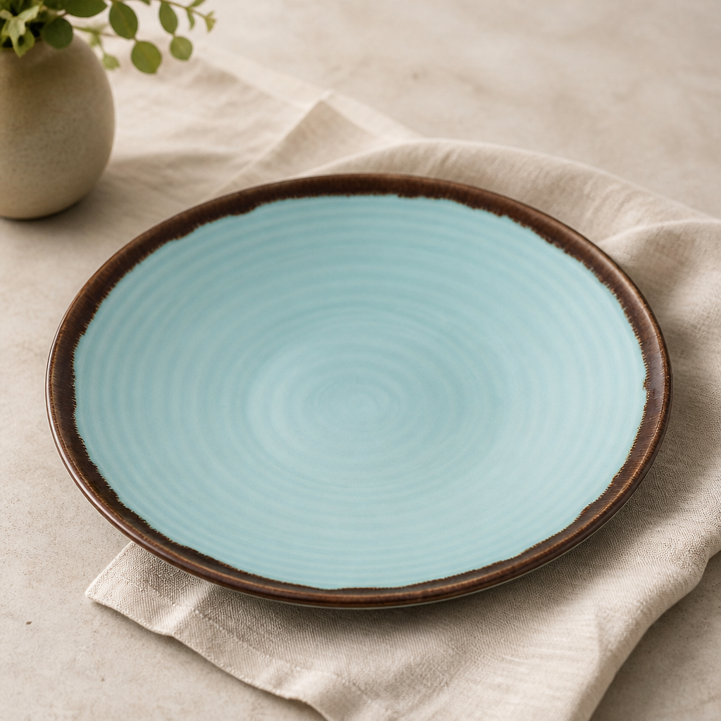 Commercial Organic Coupe Bowls Turquoise 250mm 12 Pack