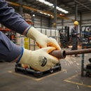 Premium Heavy Duty Latex Palm Coated Gloves with Comfort Fit and Excellent Grip for Safe Handling in Wet and Dry Conditions