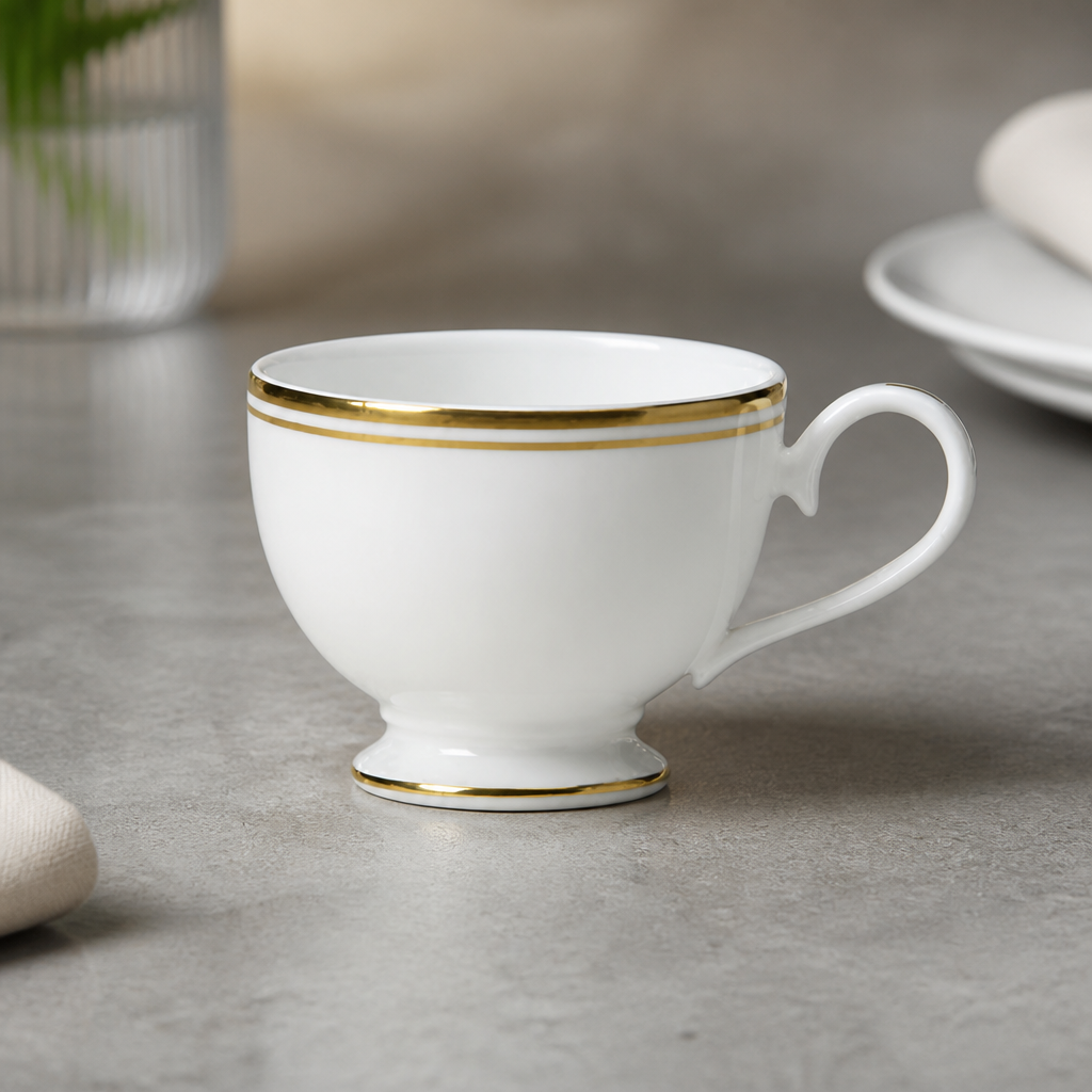 Commercial Burnished Gold Espresso Cups 90ml 12 Pack