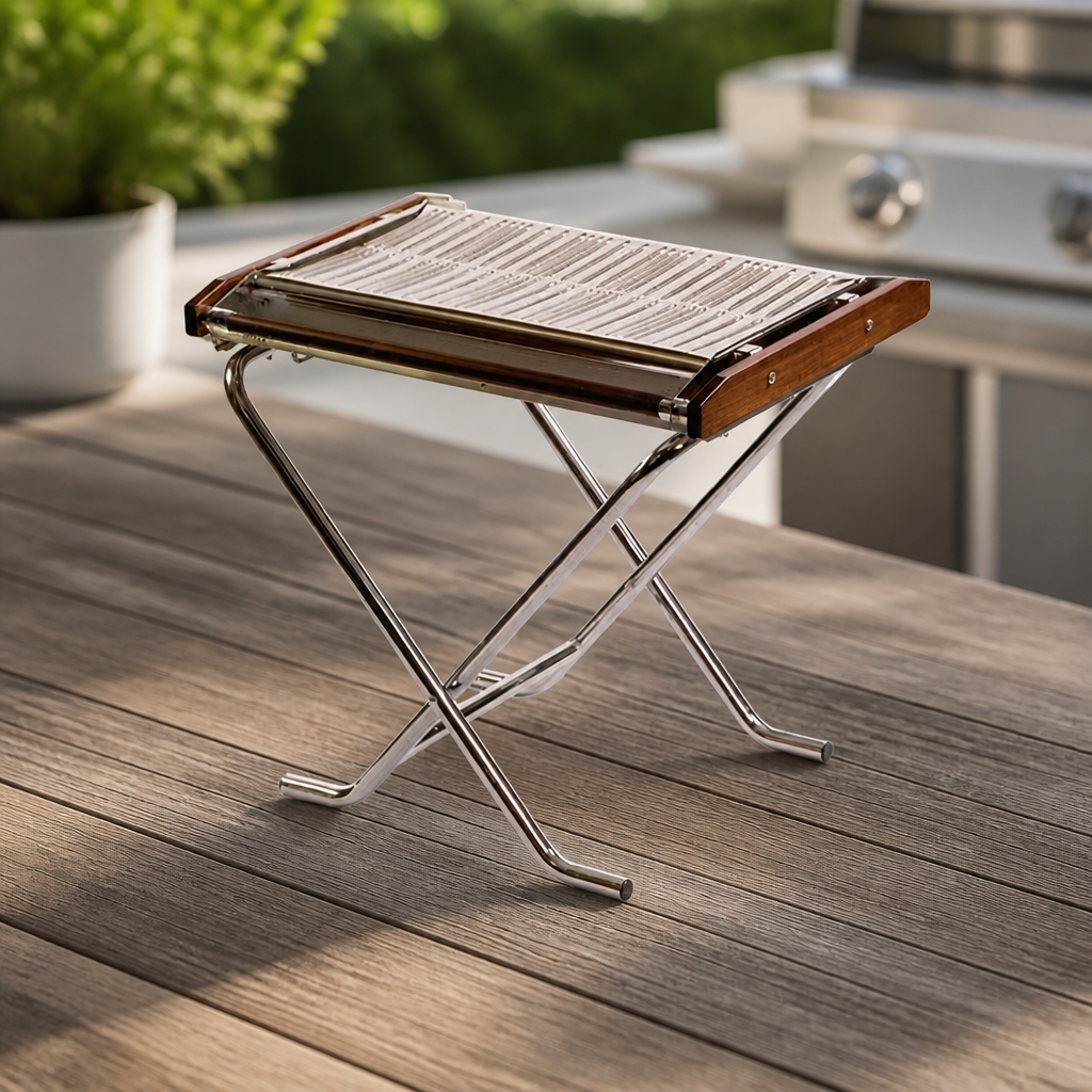 Lightweight Commercial Propane Gas Barbecue Slimfold 80cm