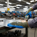 Premium Cut Resistant Gloves with Crinkle Latex Coating for High Grip and Heat Protection