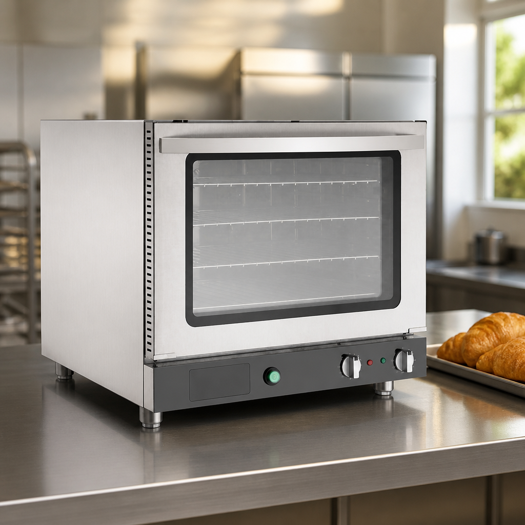 66L Commercial Convection Oven with Steam Drop Down Door