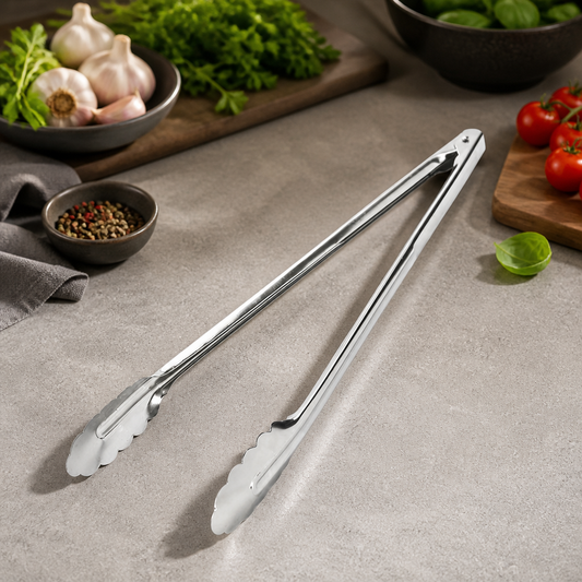 400mm Stainless Steel Utility Tongs for Commercial Kitchen Use