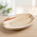 Compostable Palm Leaf Oval Plates 360mm 100 Pack Disposable