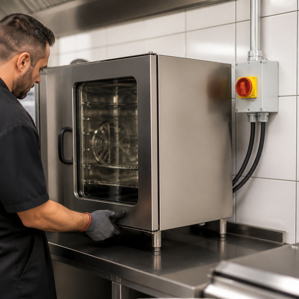 Commercial convection oven installation service for new ovens