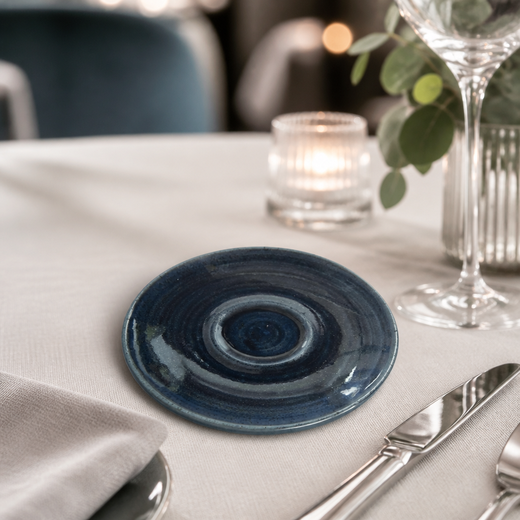 Commercial Espresso Saucers Mist Blue 114mm 12 Pack