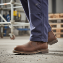 Premium Heavy Duty Leather Dealer Boot with Steel Safety Toecap, Flexible Composite Midsole, and Heat Resistant Sole in Sizes 6-13