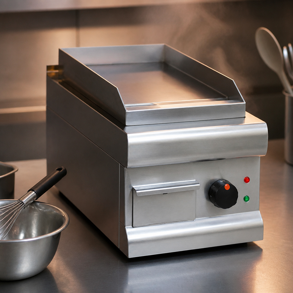 300mm Wide Commercial Electric Griddle Steel Plate
