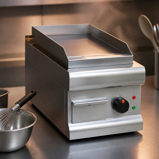 300mm Wide Commercial Electric Griddle Steel Plate Cooking Equipment