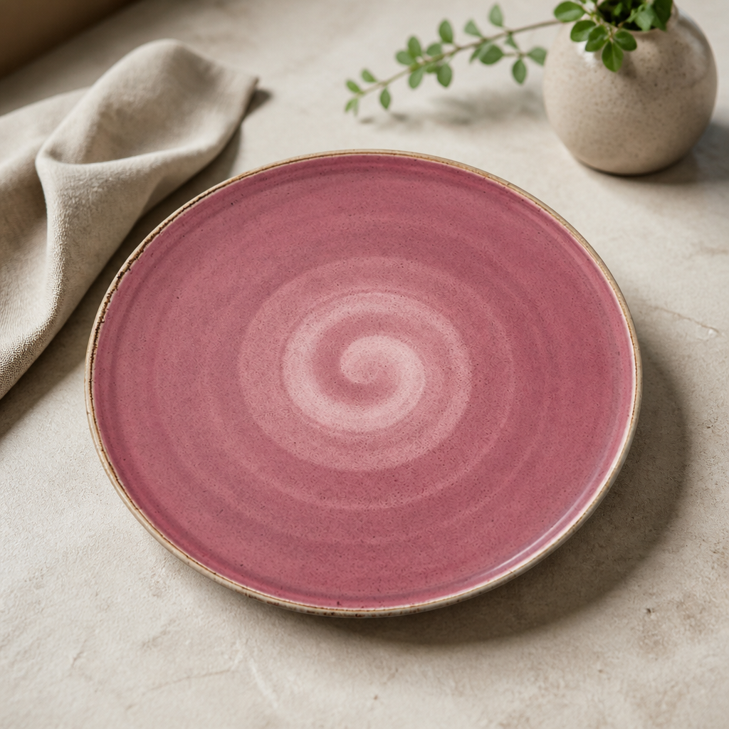 Commercial Stack Plates Raspberry 285mm - 6 Pack