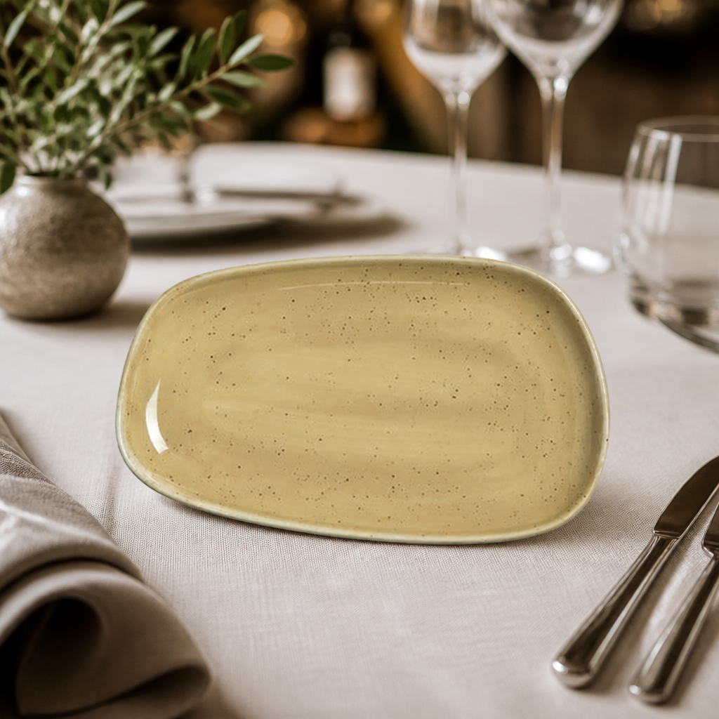 Set of 6 commercial 286mm platters for catering