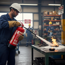 Premium 3 Litre Fluorine Free Foam Fire Extinguisher for Class A and B Fires - Effective Cooling and Oxygen Suppression