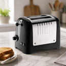 Commercial 2 Slice Toaster Black Stainless Steel Countertop