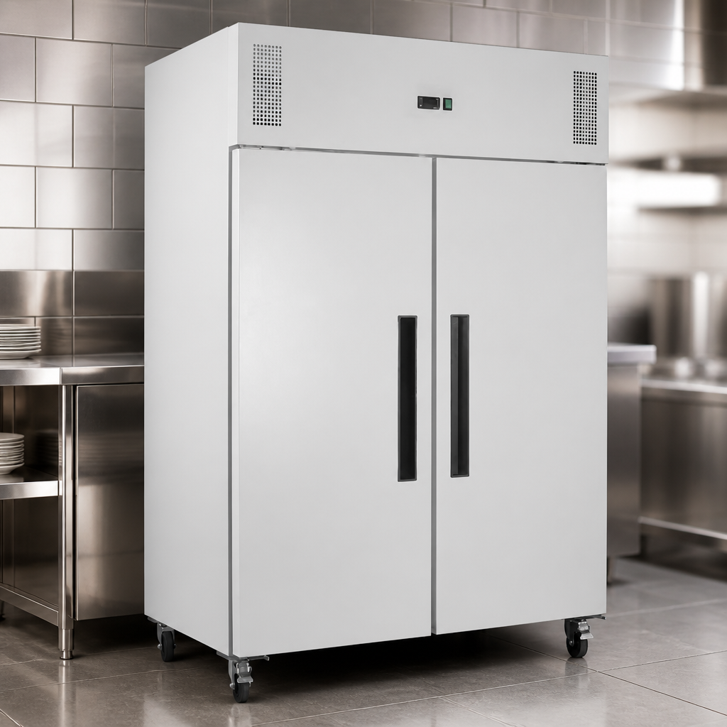 Commercial Upright Double Door Freezer 1152Ltr Capacity