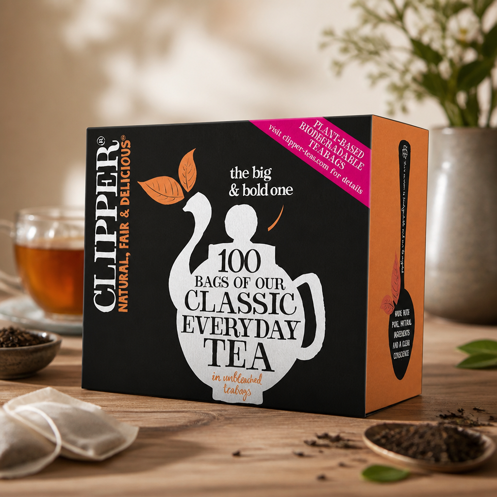 Fairtrade Classic Everyday Black Teabags 100 Pack