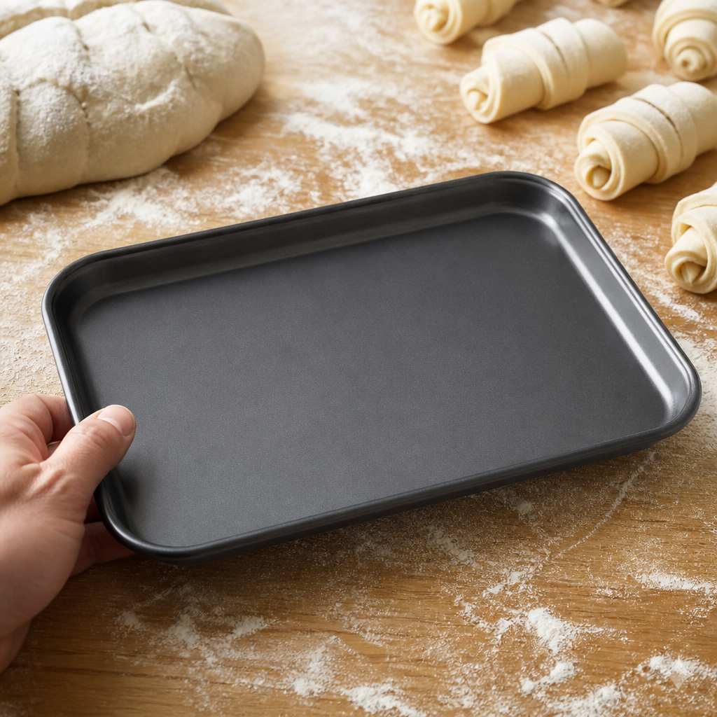 Commercial Anodised Aluminium Baking Tray 318x216mm