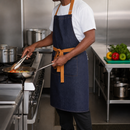 Commercial Denim Bib Apron 700mm x 1000mm Polycotton