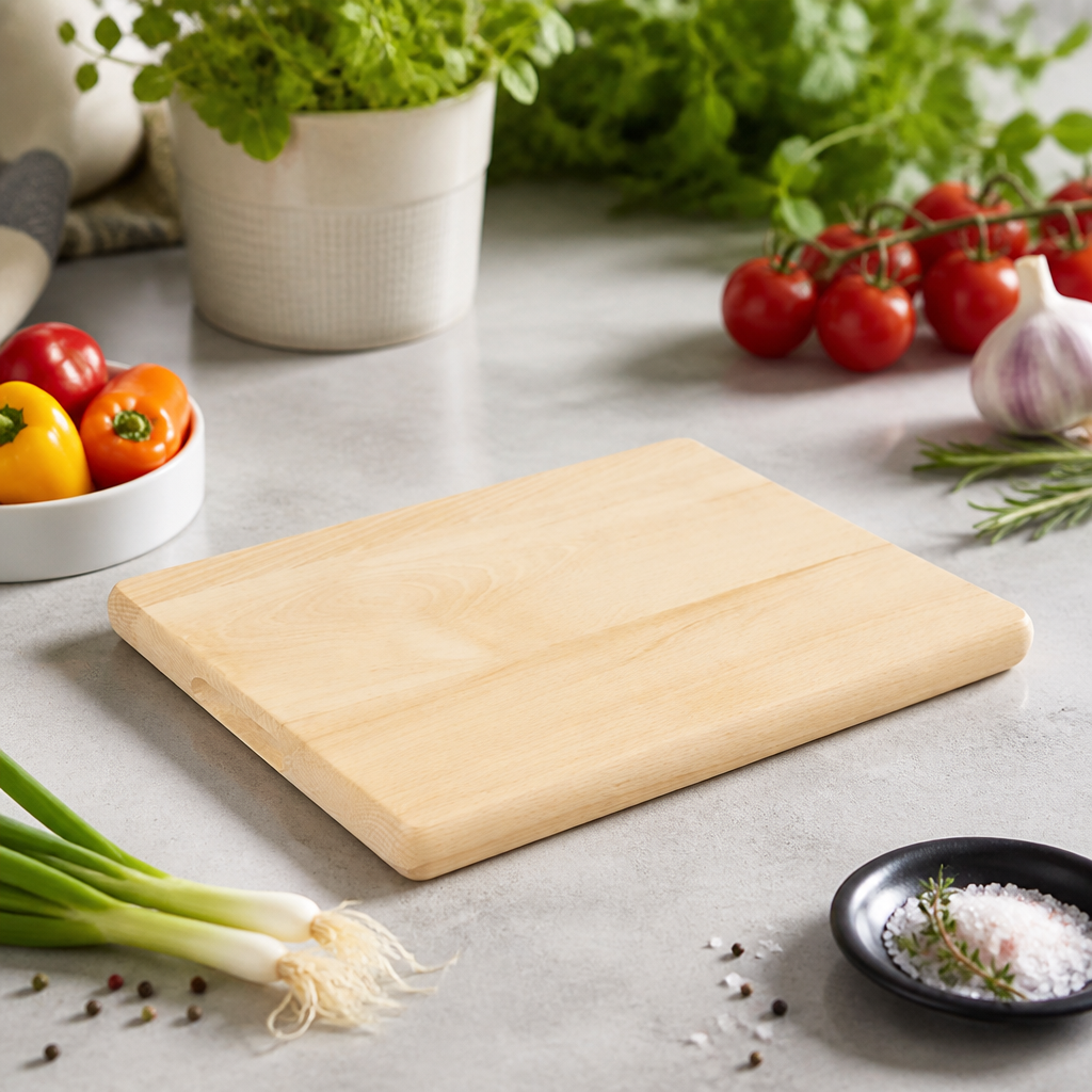 Medium Beech Wooden Chopping Board 380x305mm for commercial use