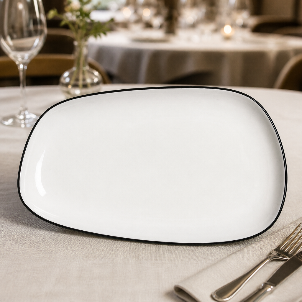 Commercial 338mm Coupe Platters - 6 Pack