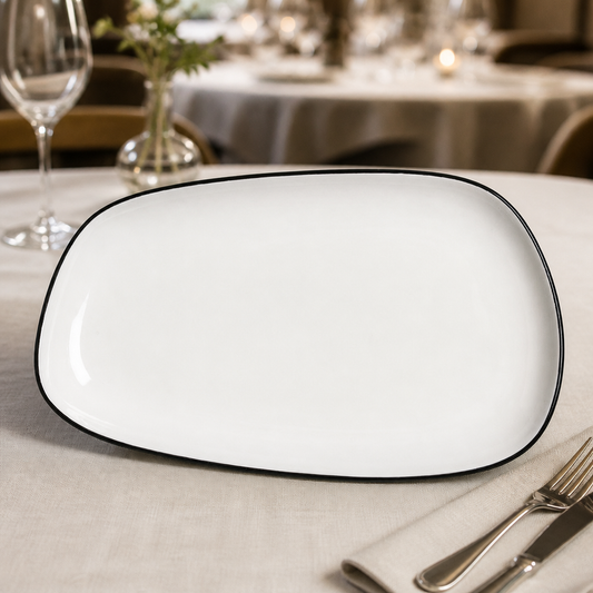 Commercial 338mm Coupe Platters - 6 Pack