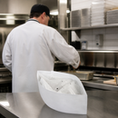 Disposable Forage Hats White Pack of 100 for Catering Use