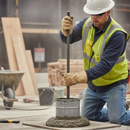 Premium Concrete Slump Cone and Heavy Duty Round Tamping Rod - 600mm Length, 16mm Diameter for Accurate Testing
